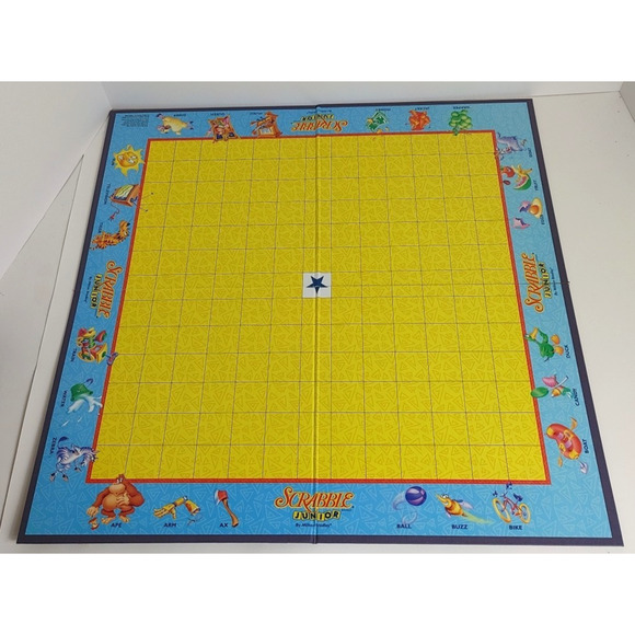 Milton Bradley Scrabble Junior Board Game With 2 Sided Board - Picture 3 of 6
